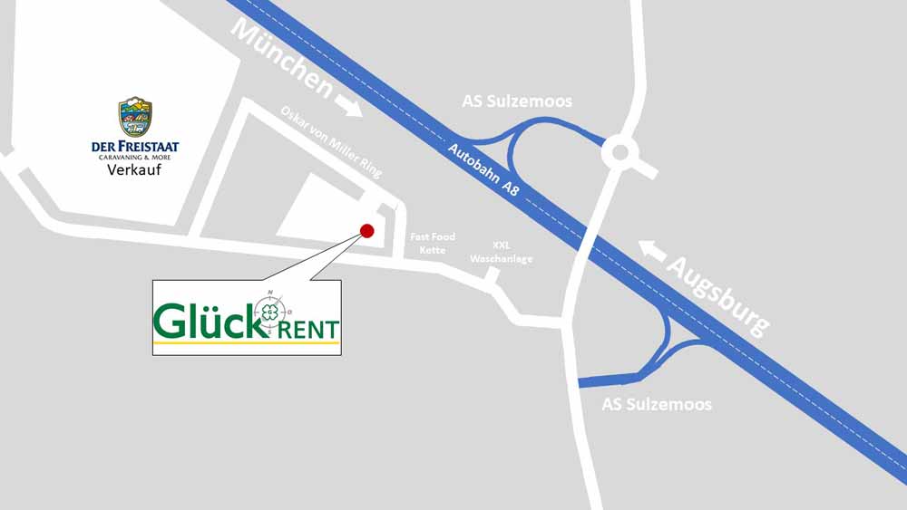 Glück Rent Anfahrt